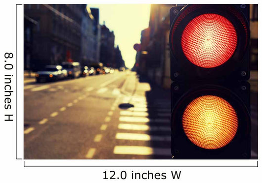 Traffic Lights Street Night Wall Decal