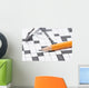Crossword Puzzle Glasses and Wall Decal