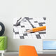 Crossword Puzzle Glasses and Wall Decal