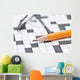 Crossword Puzzle Glasses and Wall Decal