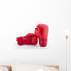 Red Boxing Gloves Wall Decal