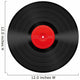 Record Vinyl Blank Wall Decal