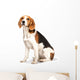 Beagle Dog White Wall Decal