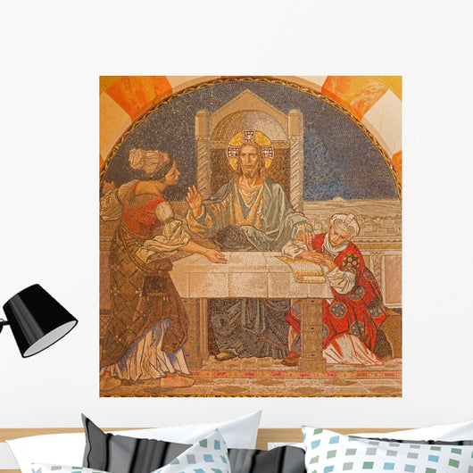 Jerusalem Mosaic Jesus with Wall Decal
