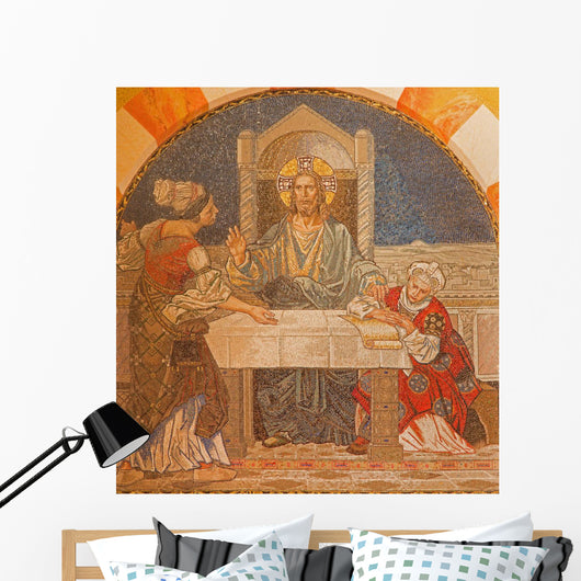 Jerusalem Mosaic Jesus with Wall Decal