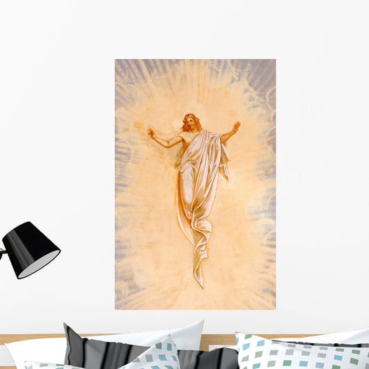 Calvary Fresco Resurrected Christ Wall Decal