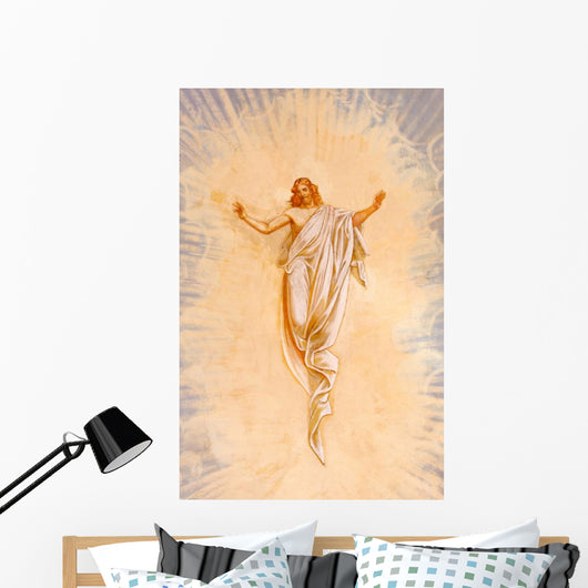 Calvary Fresco Resurrected Christ Wall Decal