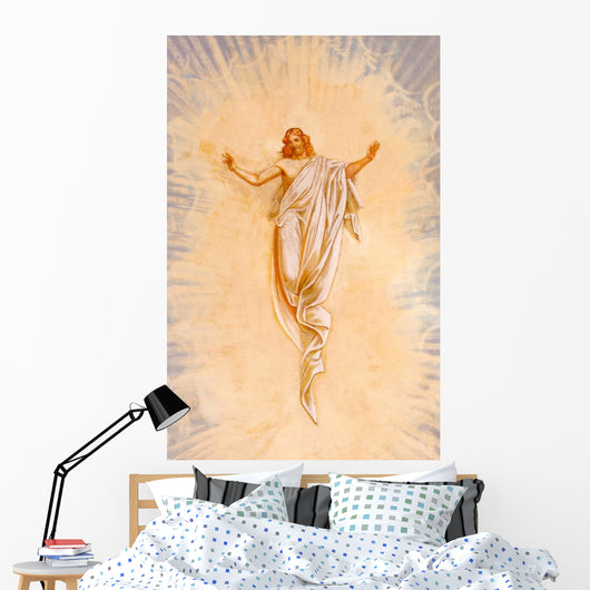 Calvary Fresco Resurrected Christ Wall Decal