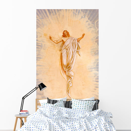 Calvary Fresco Resurrected Christ Wall Decal