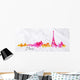 Silhouette Watercolor Paris Wall Decal Panoramic Wall Decal