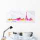 Silhouette Watercolor Paris Wall Decal Panoramic Wall Decal