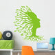 Abstract Green Tree Wall Decal