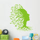 Abstract Green Tree Wall Decal