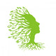 Abstract Green Tree Wall Decal