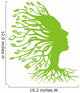 Abstract Green Tree Wall Decal