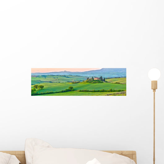 Tuscany Spring Wall Decal Panoramic Wall Decal