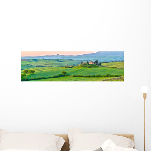 Tuscany Spring Wall Decal Panoramic Wall Decal