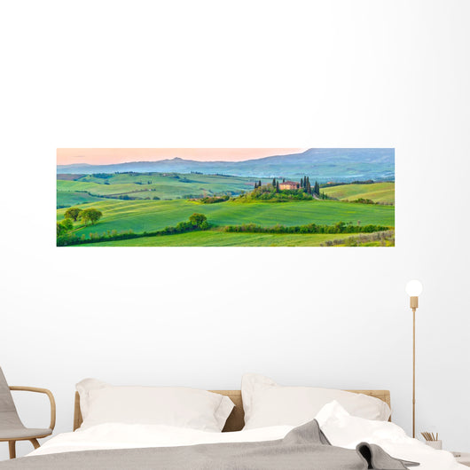 Tuscany Spring Wall Decal Panoramic Wall Decal