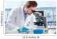 Scientist Looking through Microscope Wall Decal