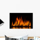 Fire Flames Black Wall Decal
