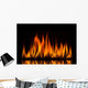 Fire Flames Black Wall Decal