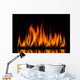 Fire Flames Black Wall Decal