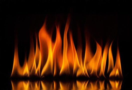 Fire Flames Black Wall Decal