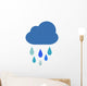 Blue Little Rain Cloud Wall Decal