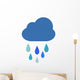 Blue Little Rain Cloud Wall Decal