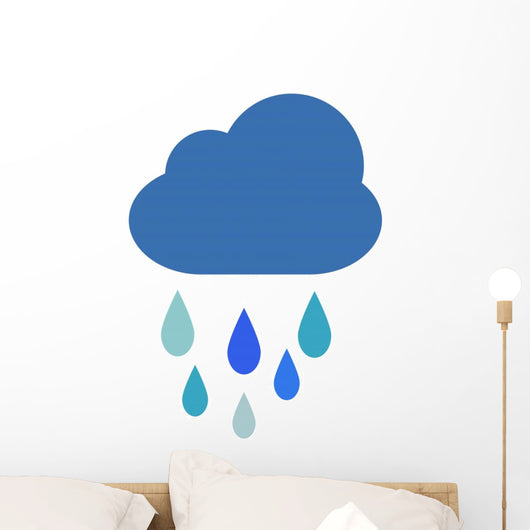 Blue Little Rain Cloud Wall Decal