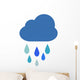 Blue Little Rain Cloud Wall Decal