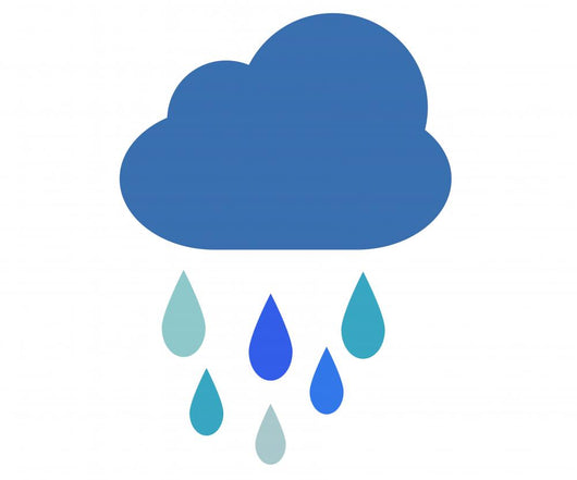 Blue Little Rain Cloud Wall Decal