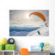 Paraglider Launching from Snowy Wall Decal