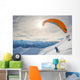 Paraglider Launching from Snowy Wall Decal