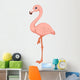 Pink Flamingo Wall Decal