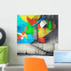 Stairway and Abstract Graffiti Wall Decal