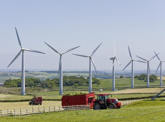 Wind Turbines and Tractors Wall Decal