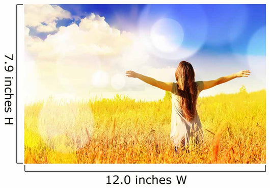 Happy Woman Wall Decal Design 2