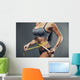 Woman Measuring Her Waist Wall Decal
