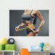 Woman Measuring Her Waist Wall Decal