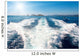 Waves Blue Sea behind Wall Decal
