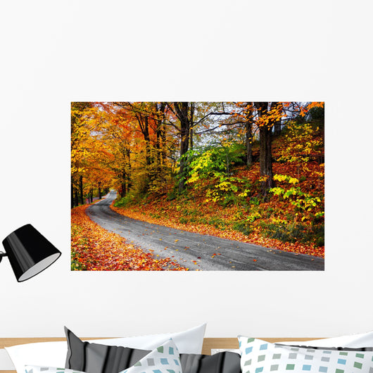 Fall New England Winding Wall Decal