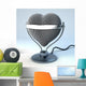 Herz Mikrofon Studio Auf Wall Decal