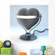 Herz Mikrofon Studio Auf Wall Decal