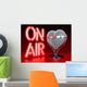 Herz Mikrofon Liebe Zur Wall Decal