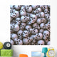 Haufen Naturalistischer Totenschadel Knochentextur Wall Decal