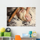Making Dough Female Hands Wall Decal