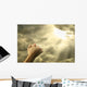 Prayer Raised Hands Sky Wall Decal