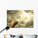 Prayer Raised Hands Sky Wall Decal