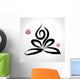 Yoga Lotus Pose and Wall Decal